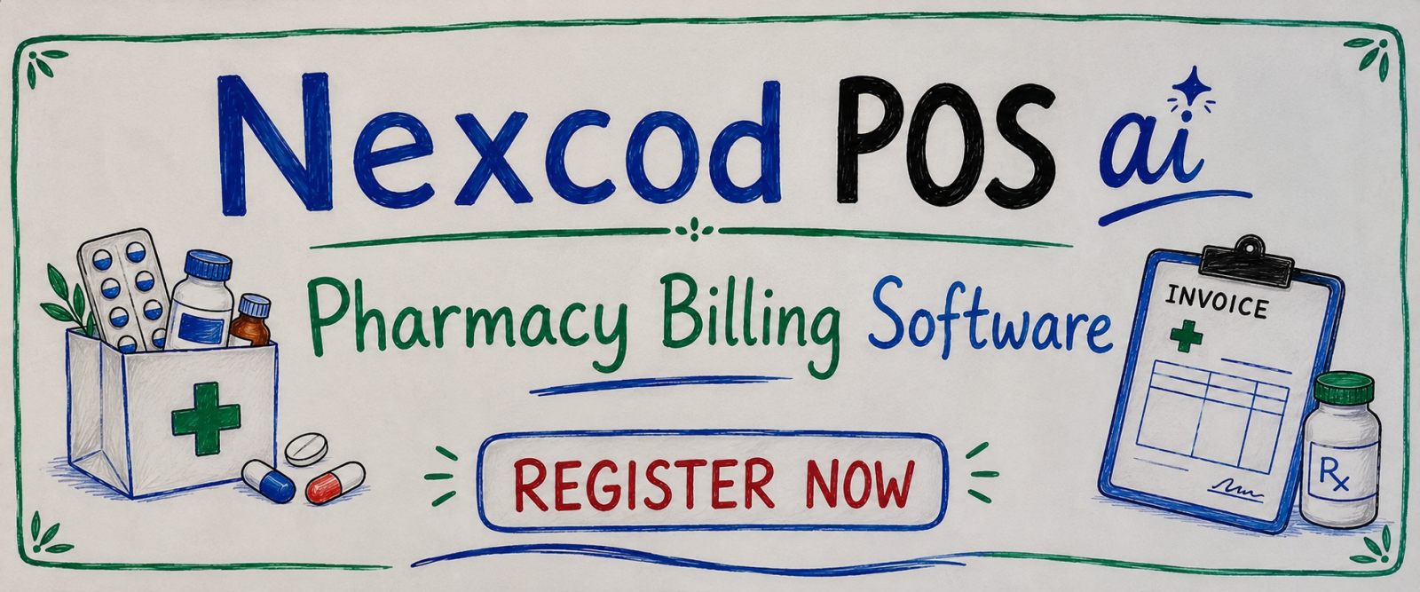 GST billing for every Indian Pharmacy Buisness.